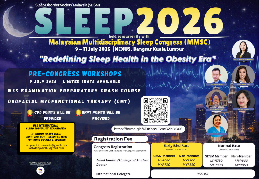 SLEEP 2026 AND MALAYSIAN MULTIDISCIPLINARY SLEEP CONGRESS